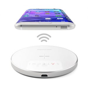 Satechi Portable Universal Qi Fast Wireless Charging Pad - Silver